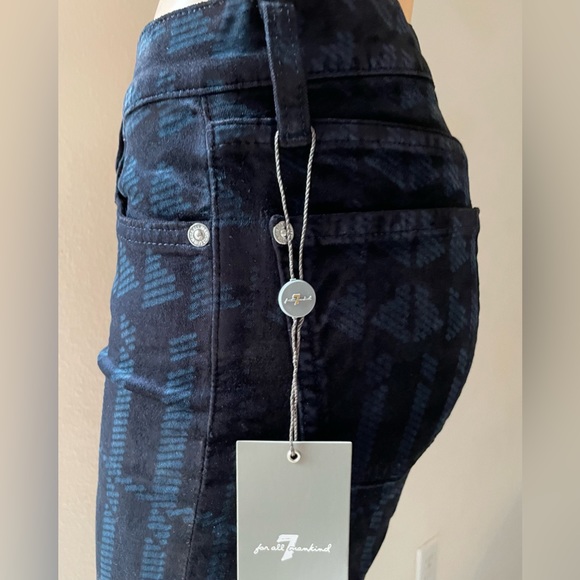 NWT 7 FOR ALL MANKIND JEANS SKINNY VELVET Size 26 - Picture 7 of 12